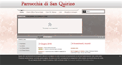 Desktop Screenshot of parrocchiasanquirino.it