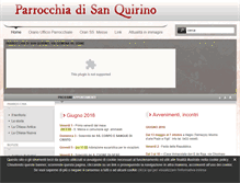 Tablet Screenshot of parrocchiasanquirino.it